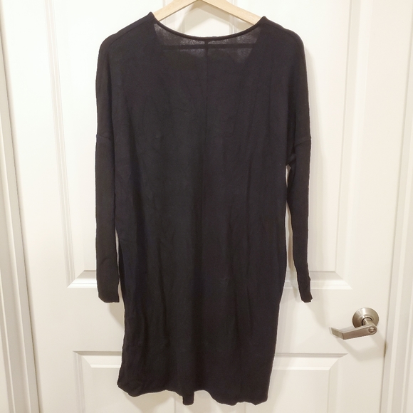 American Eagle Black Plush Shift Sweater Dress - Picture 5 of 8